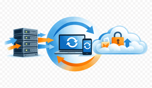 MFT active sync with combined secure ftp server and client.