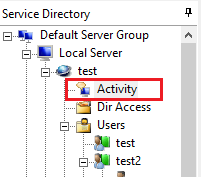 MFT server activity details
