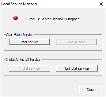SFTP server for Windows as local
service
